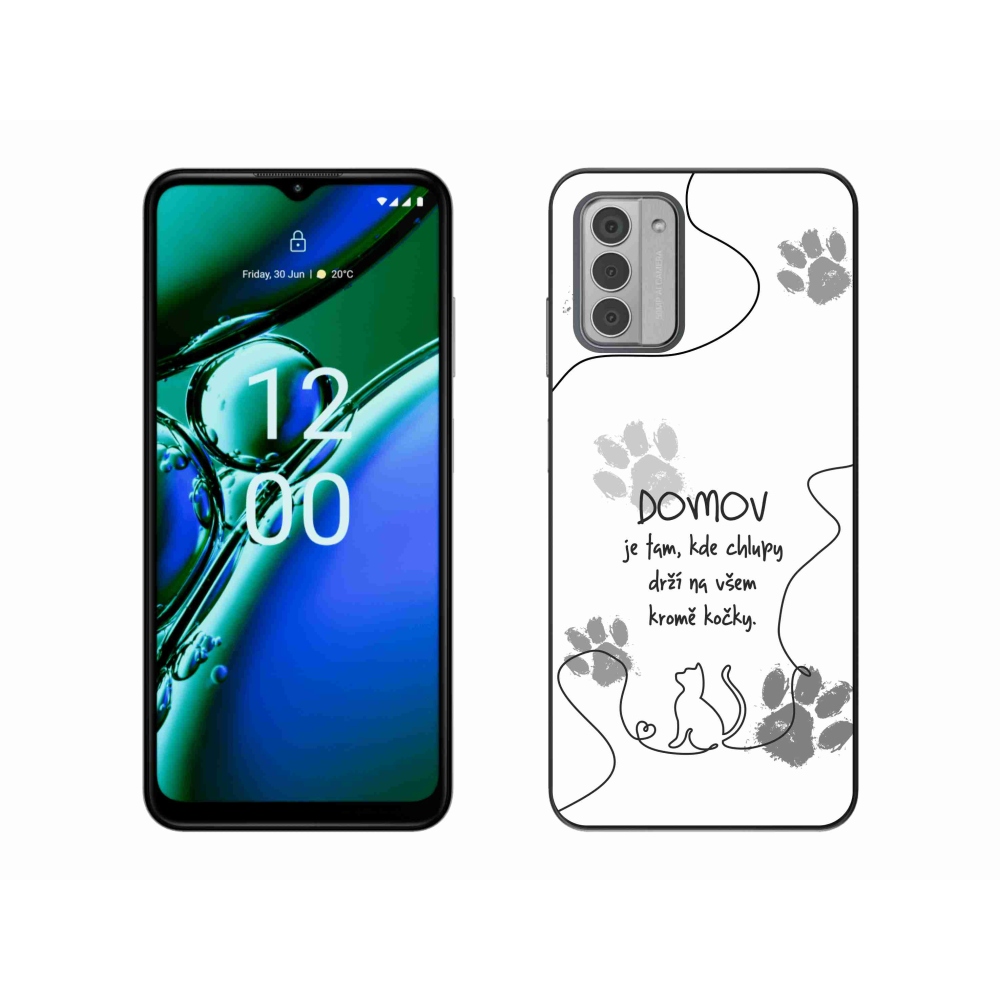 Gélový kryt mmCase na Nokia G42 - mačacie motív biele pozadie
