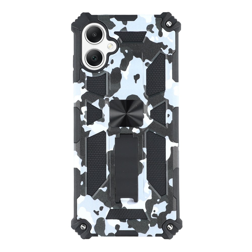 Camouflage odolný kryt na Samsung Galaxy A07 4G - čierny