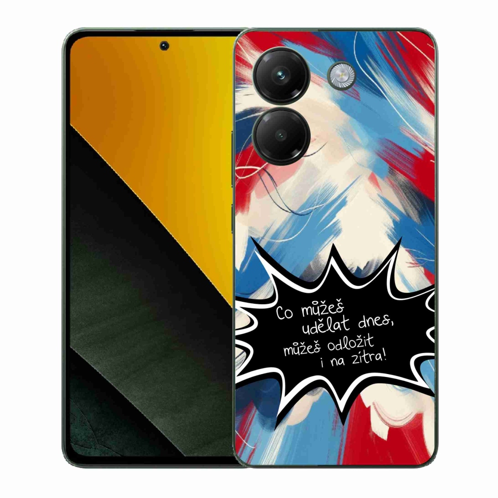 Gélový kryt mmCase na Xiaomi Poco M7 Pro 5G - vtipný text 9 čierne pozadie