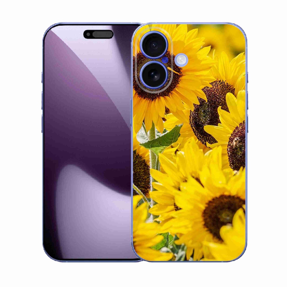 Gélový kryt mmCase na iPhone 17 - slnečnica