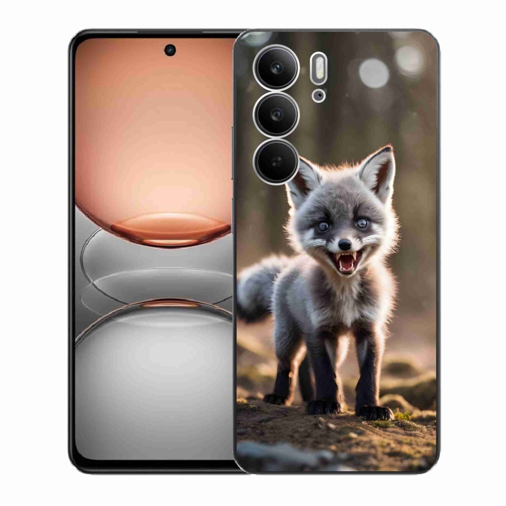 Gélový kryt mmCase na Realme C75 - rozzúrená líška