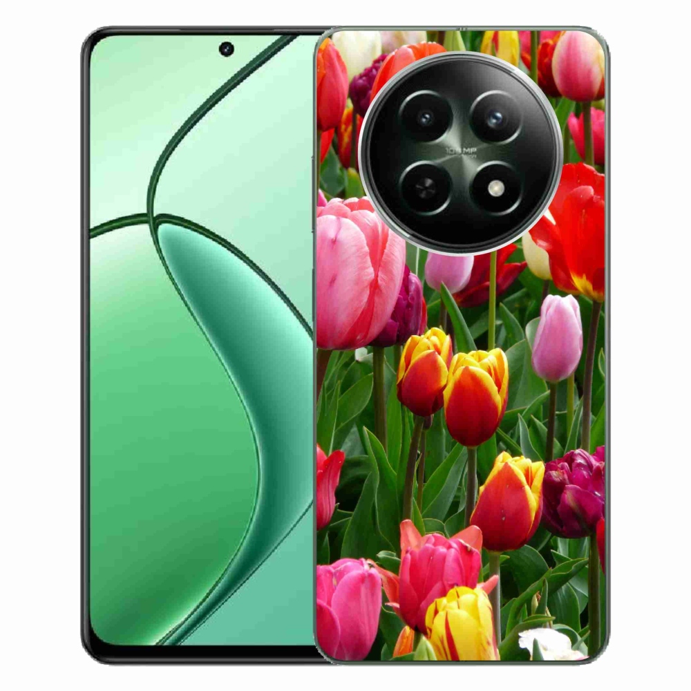 Gélový kryt mmCase na Realme 12 5G/12x 5G - tulipány