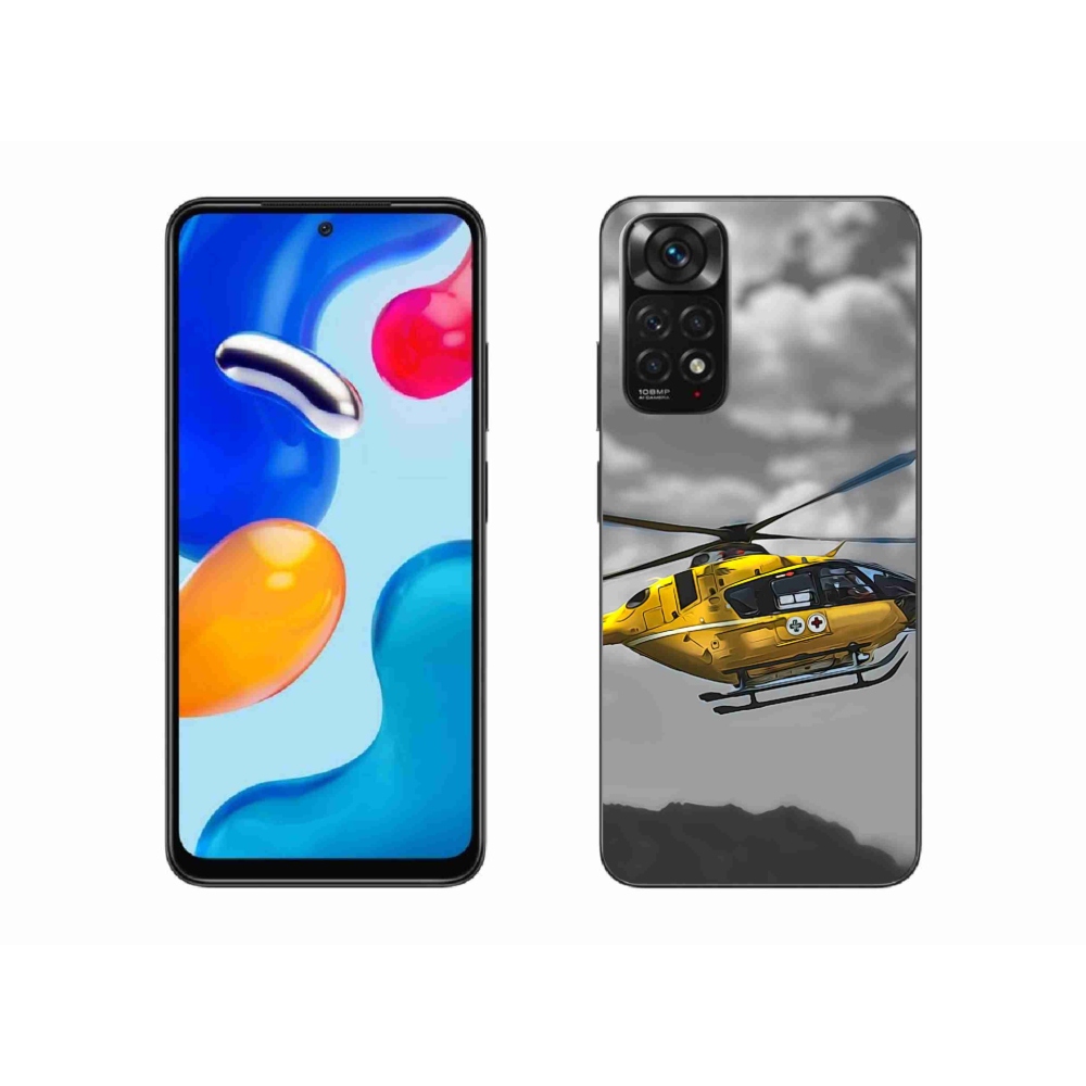 Gélový kryt mmCase na Xiaomi Redmi Note 11S 4G - žltá helikoptéra