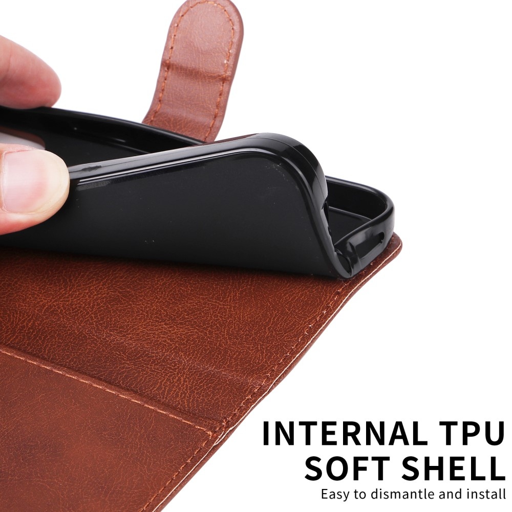 Wallet knižkové púzdro na Xiaomi Redmi A5 - hnedé