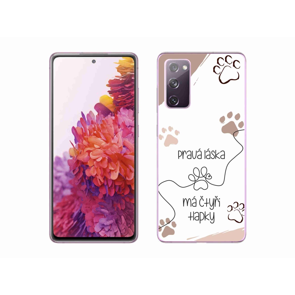 Gélový kryt mmCase na Samsung Galaxy S20 FE - psí motív 1 biele pozadie