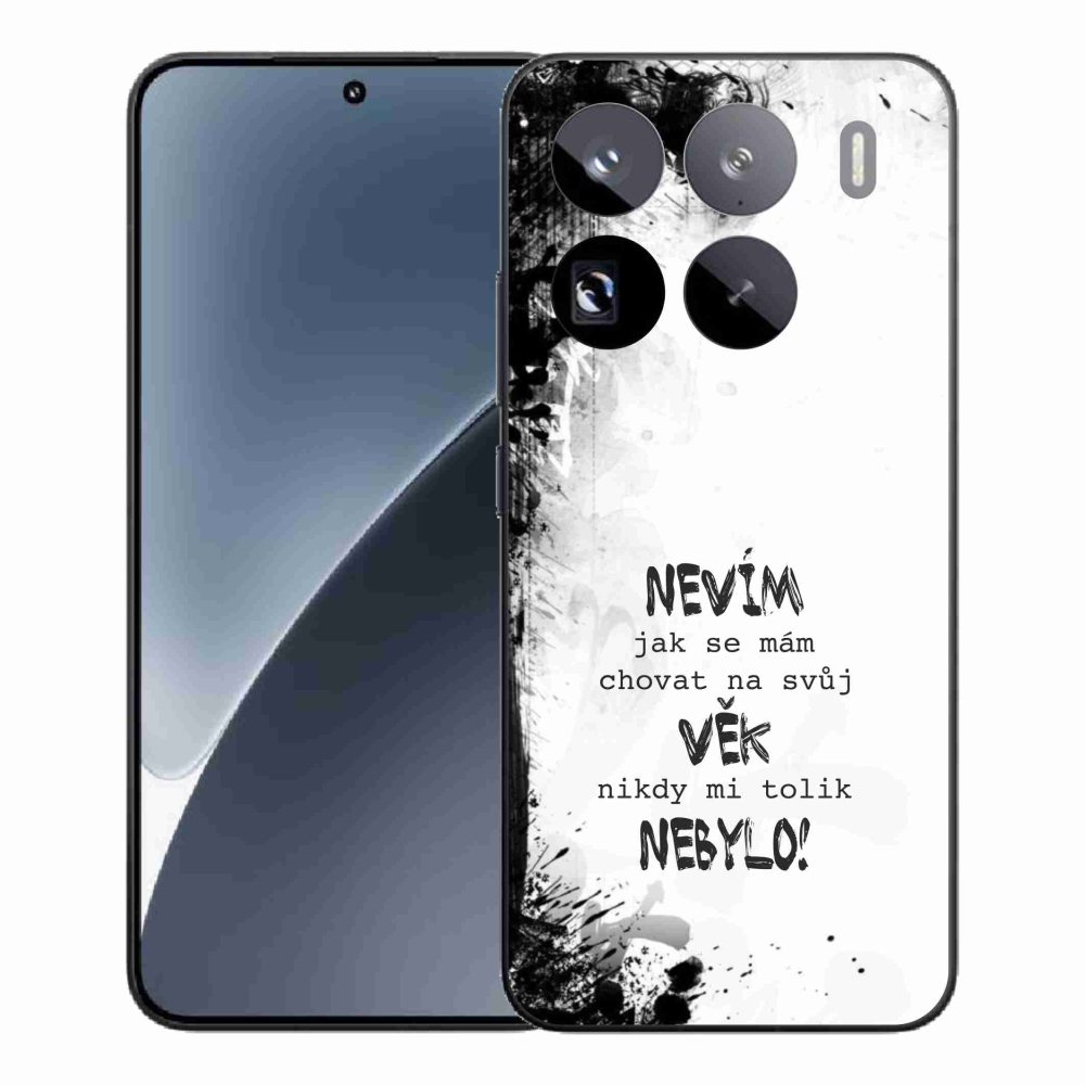 Gélový kryt mmCase na Xiaomi 15 Pro - vtipný text 14 biele pozadie