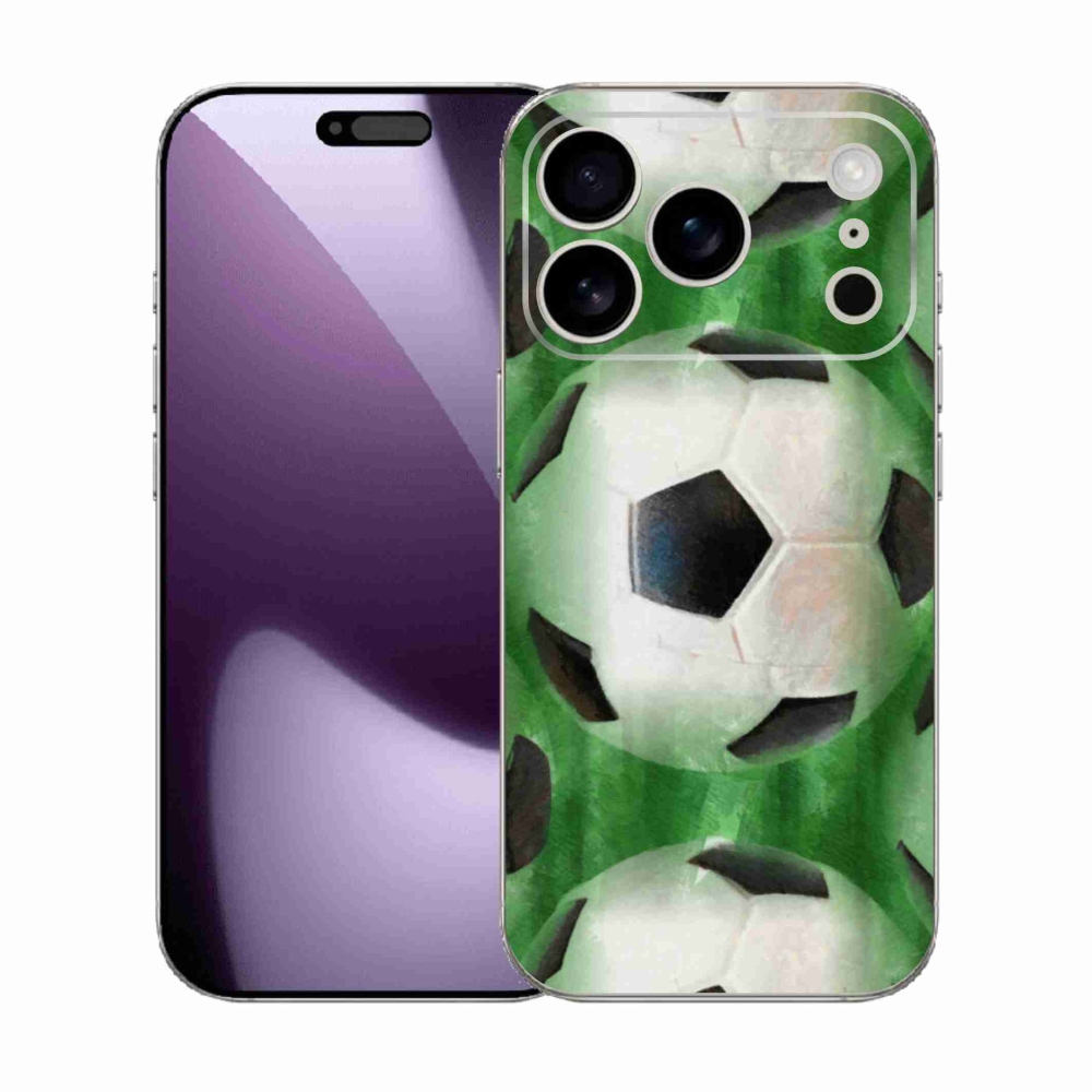 Gélový kryt mmCase na iPhone 17 Pro - futbalová lopta