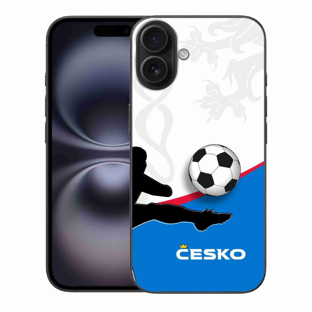 Gélový kryt mmCase na iPhone 16 Plus - futbal Česko 3