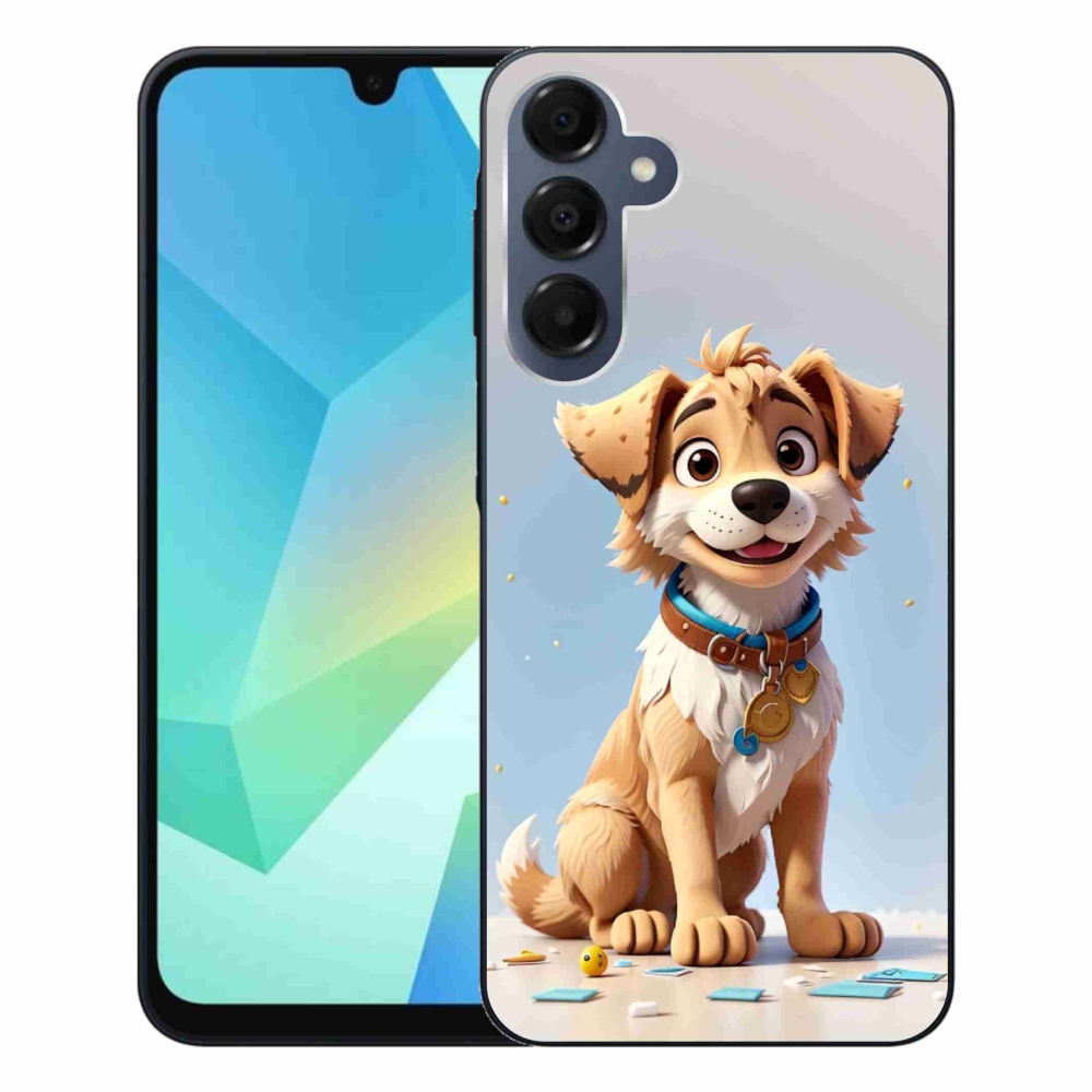 Gélový kryt mmCase na Samsung Galaxy A16 4G/5G - kreslené šteňa