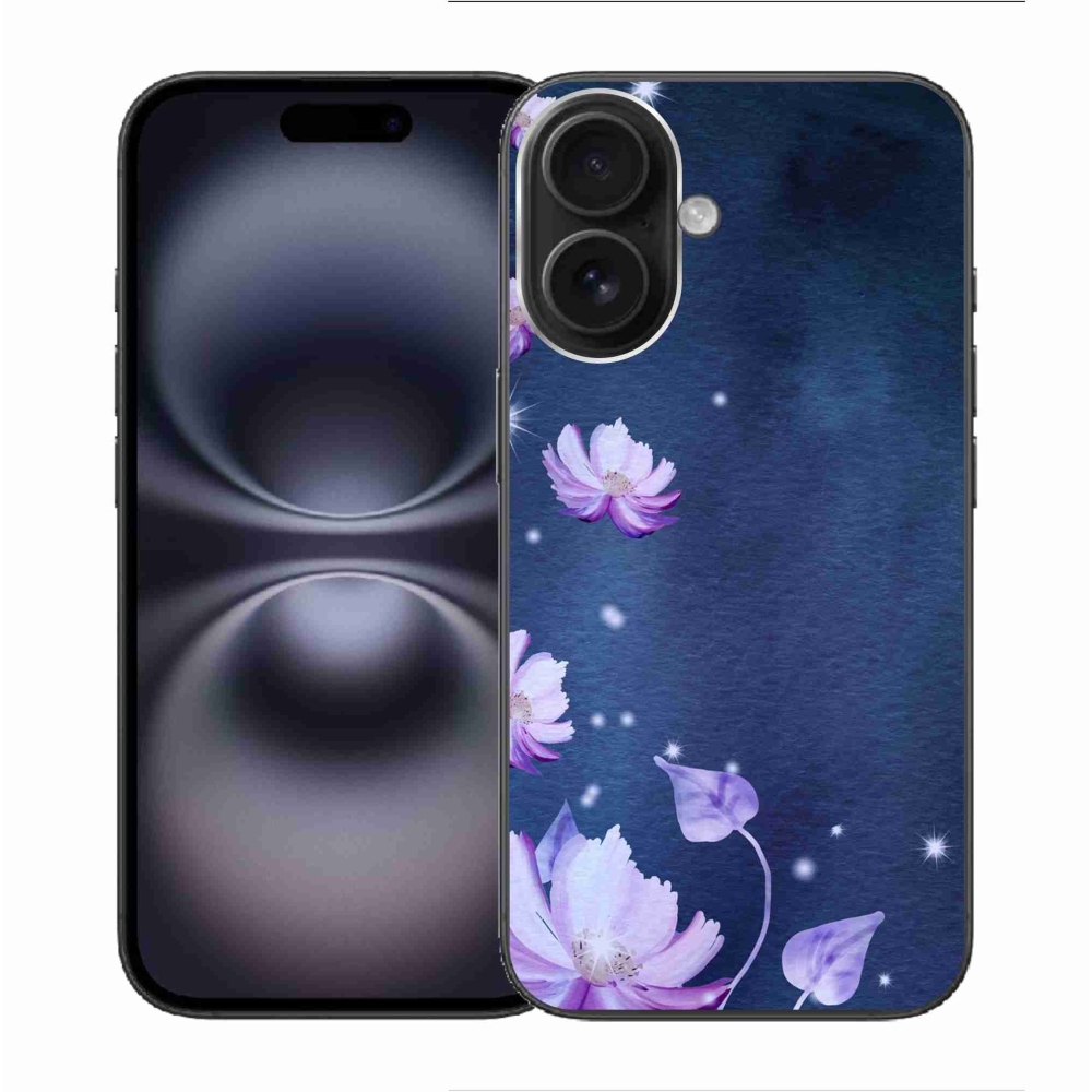 Gélový obal mmCase na iPhone 16 - padajúce kvety