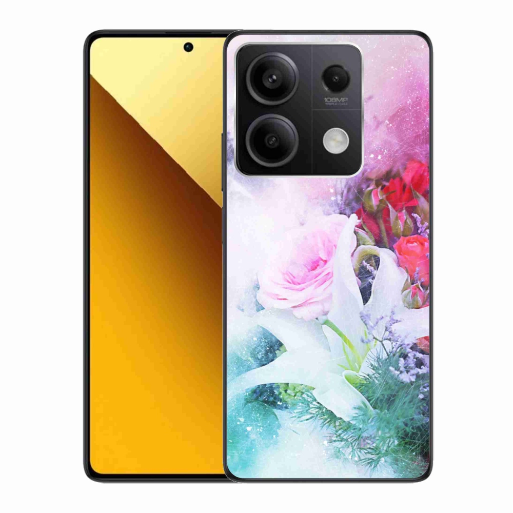 Gélový kryt mmCase na Xiaomi Redmi Note 13 5G - kvety 4