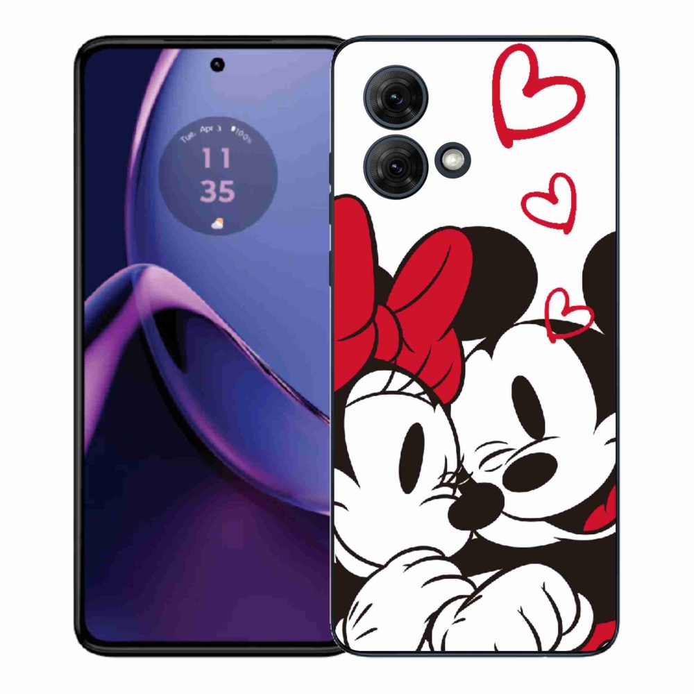 Gélový kryt mmCase na Motorola Moto G84 5G - minnie a mickey