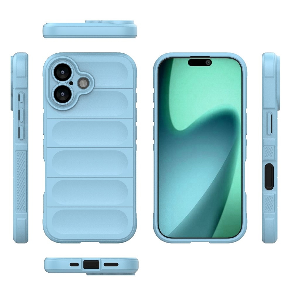 Rugg odolný gélový obal na iPhone 17 - svetlomodrý