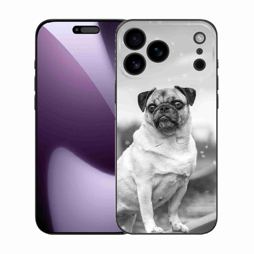 Gélový kryt mmCase na iPhone 17 Pro Max - mops