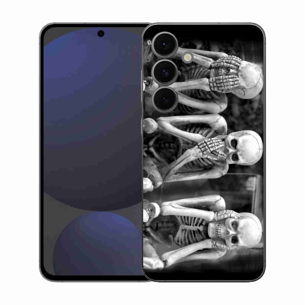 Gélový kryt mmCase na Samsung Galaxy S25 FE - kostlivci