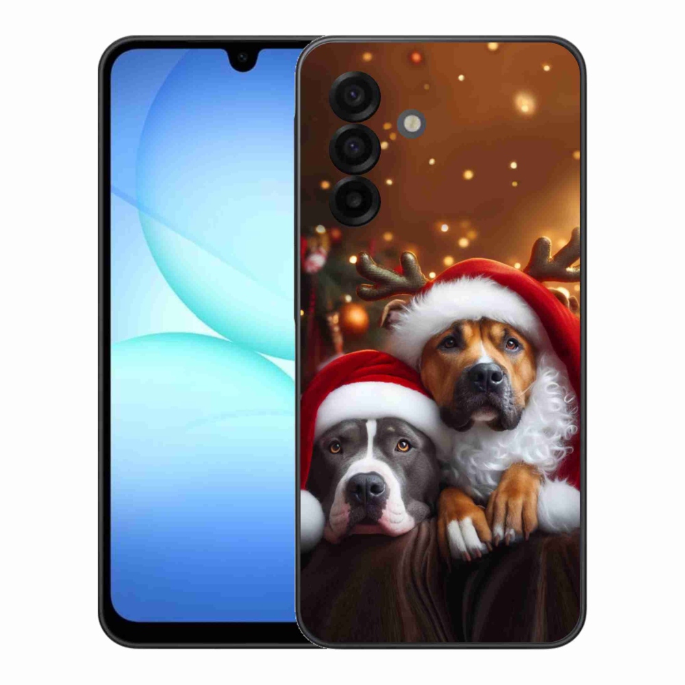 Gélový kryt mmCase na Samsung Galaxy A17 5G - vianočné psy