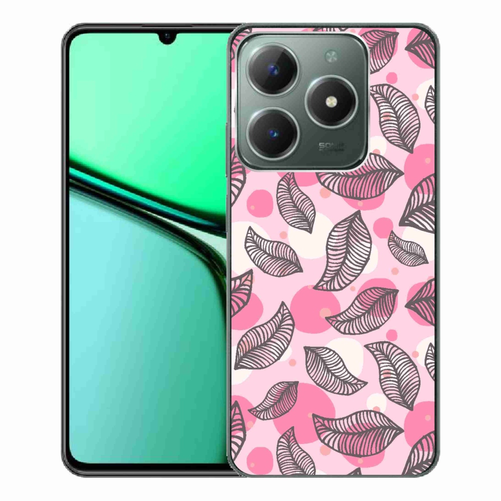 Gélový kryt mmCase na Realme C61 - kreslené padajúce listy