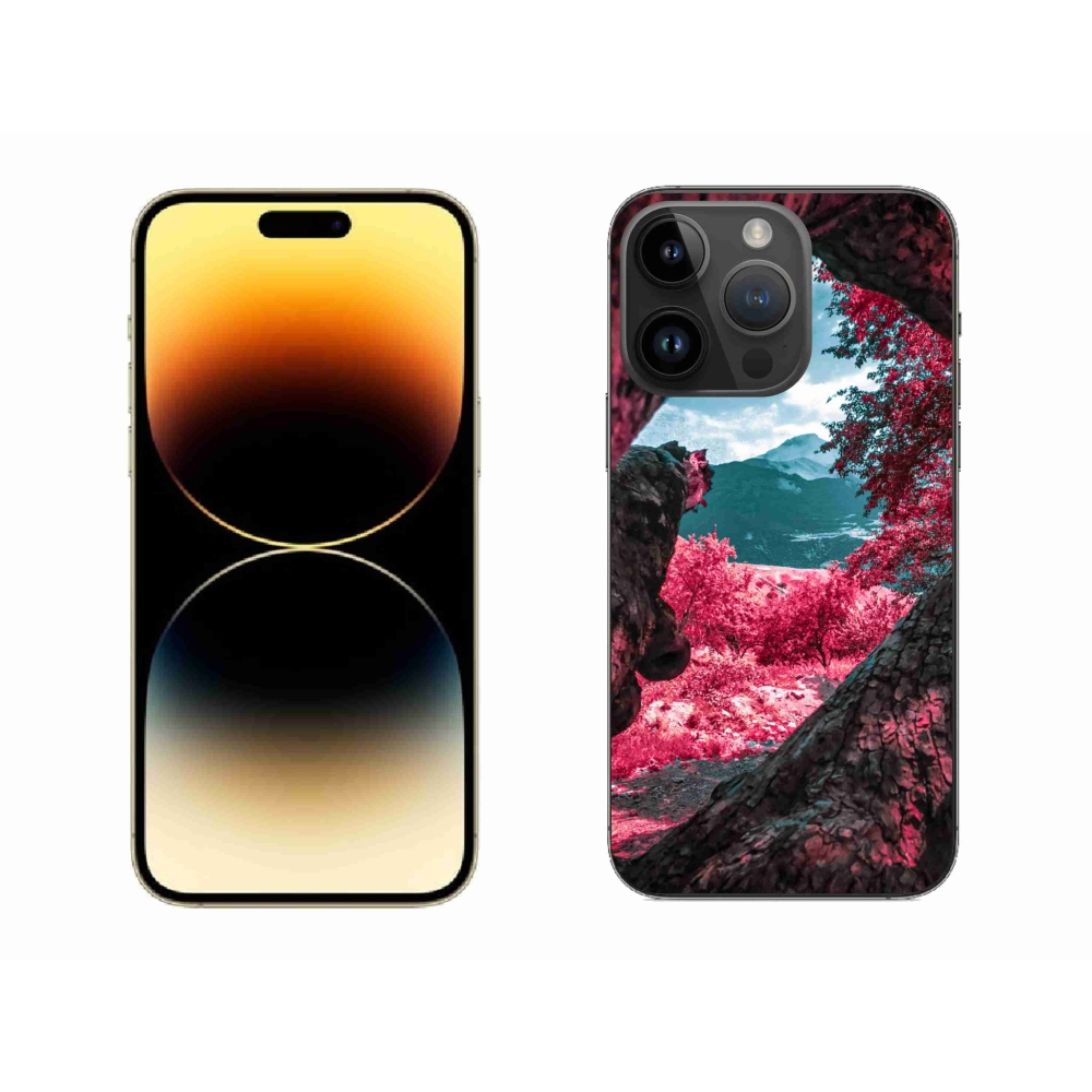 Gélový kryt mmCase na iPhone 14 Pro Max - výhľad na hory