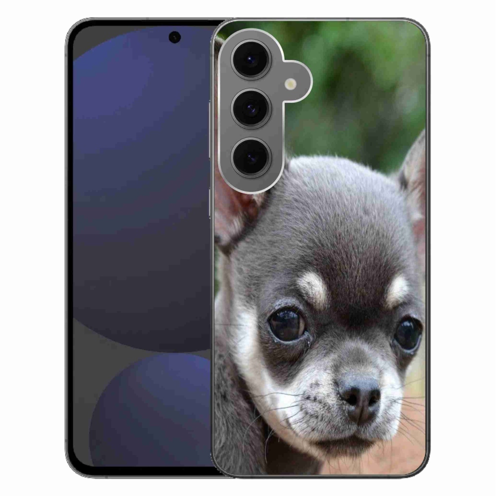 Gélový obal mmCase na Samsung Galaxy S24 FE - čivava