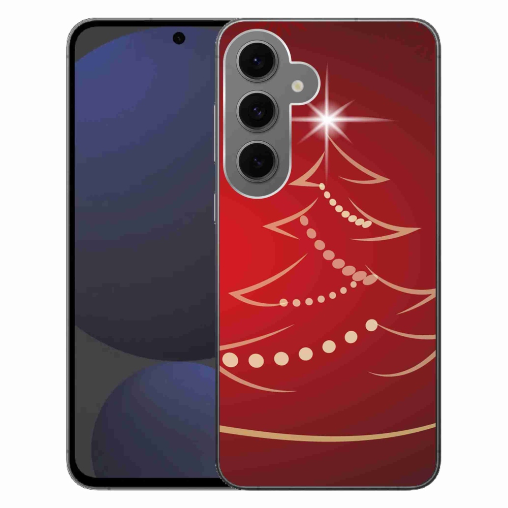 Gélový kryt mmCase na Samsung Galaxy S24 FE - kreslený vianočný stromček