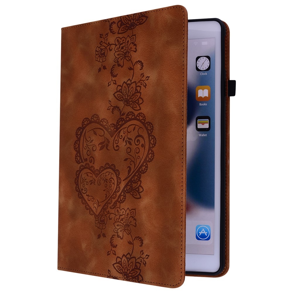 Heart zatváracie púzdro na tablet Xiaomi Redmi Pad SE 8.7 - hnedé