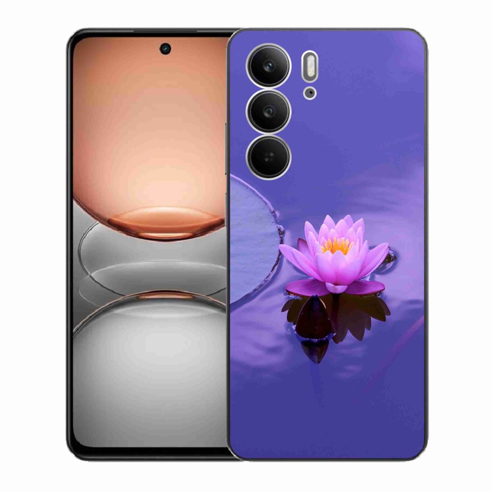 Gélový kryt mmCase na Realme C75 - kvet na hladine