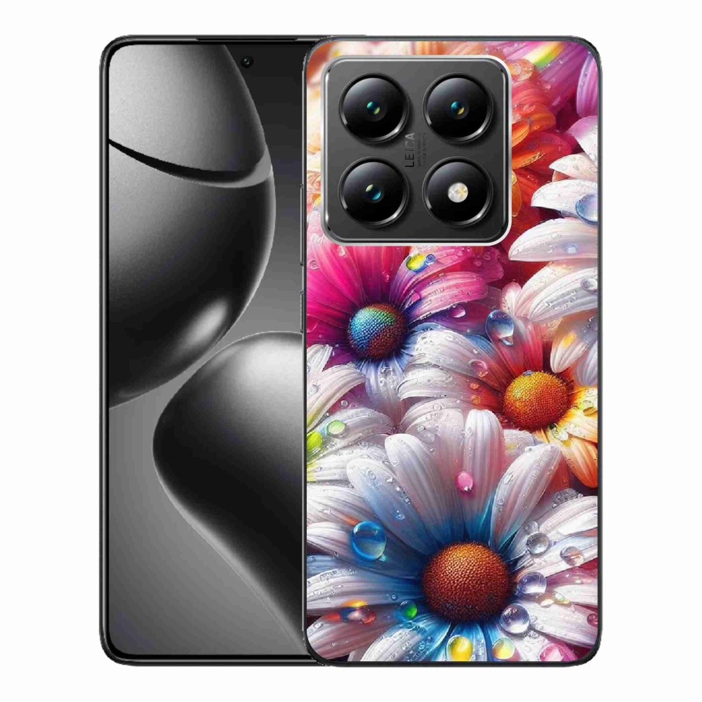 Gélový kryt mmCase na Xiaomi 14T - farebné margaréty