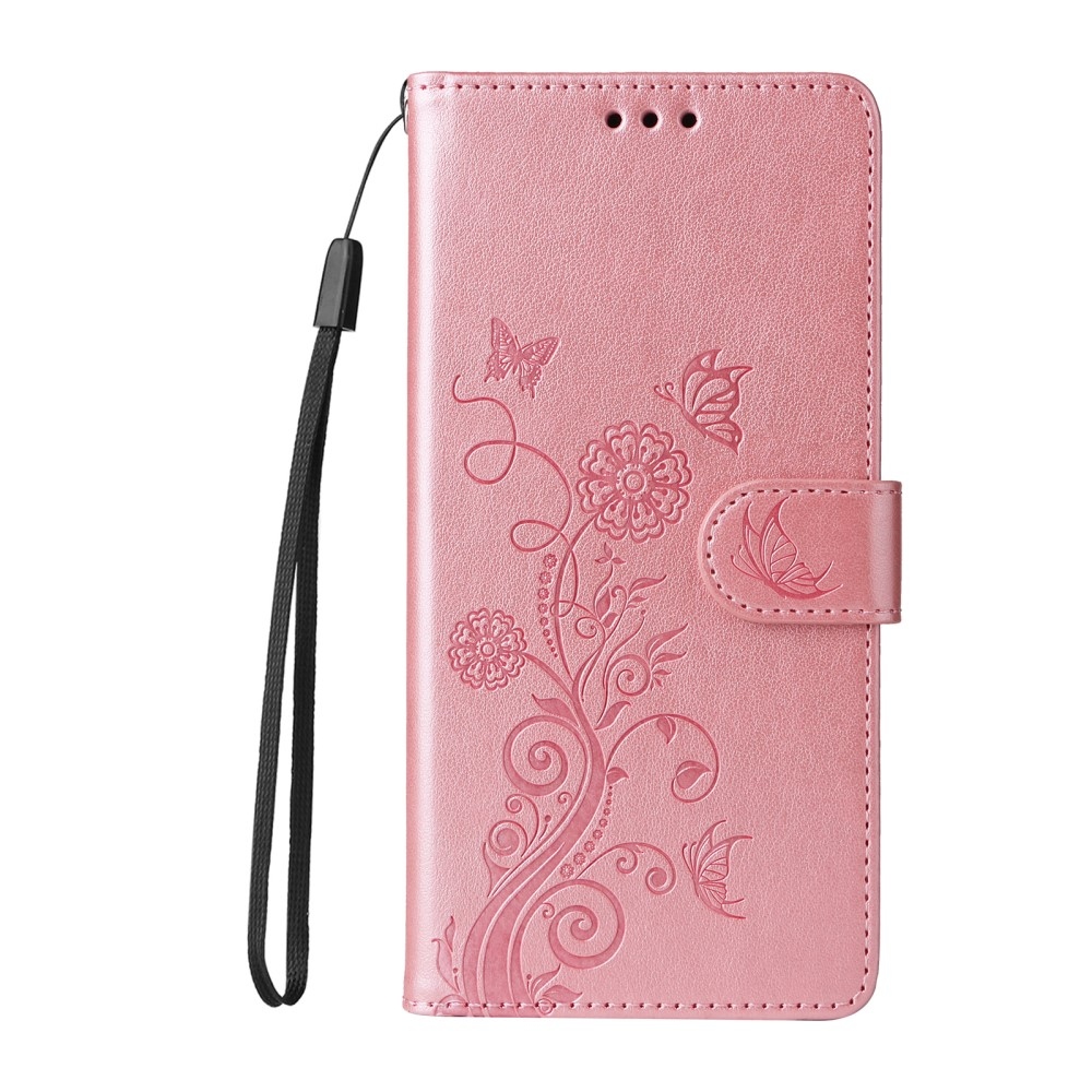Flowery knižkové púzdro na Xiaomi Redmi A5 - ružové
