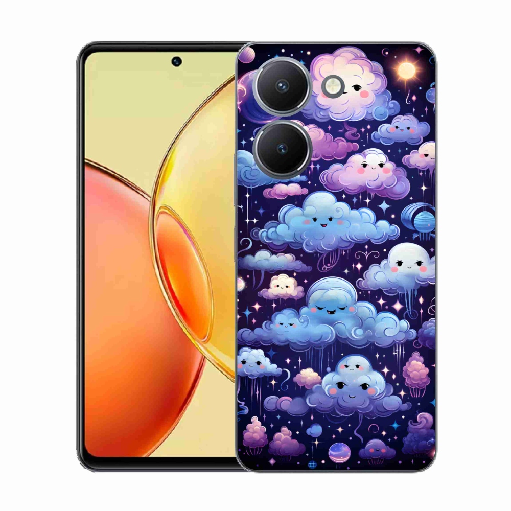 Gélový kryt mmCase na Vivo Y36 - mráčiky
