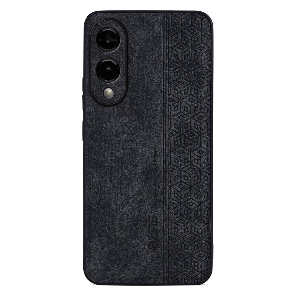 AZNS gélový obal potiahnutý PU kožou pre mobil Samsung Galaxy S25 Edge - čierny