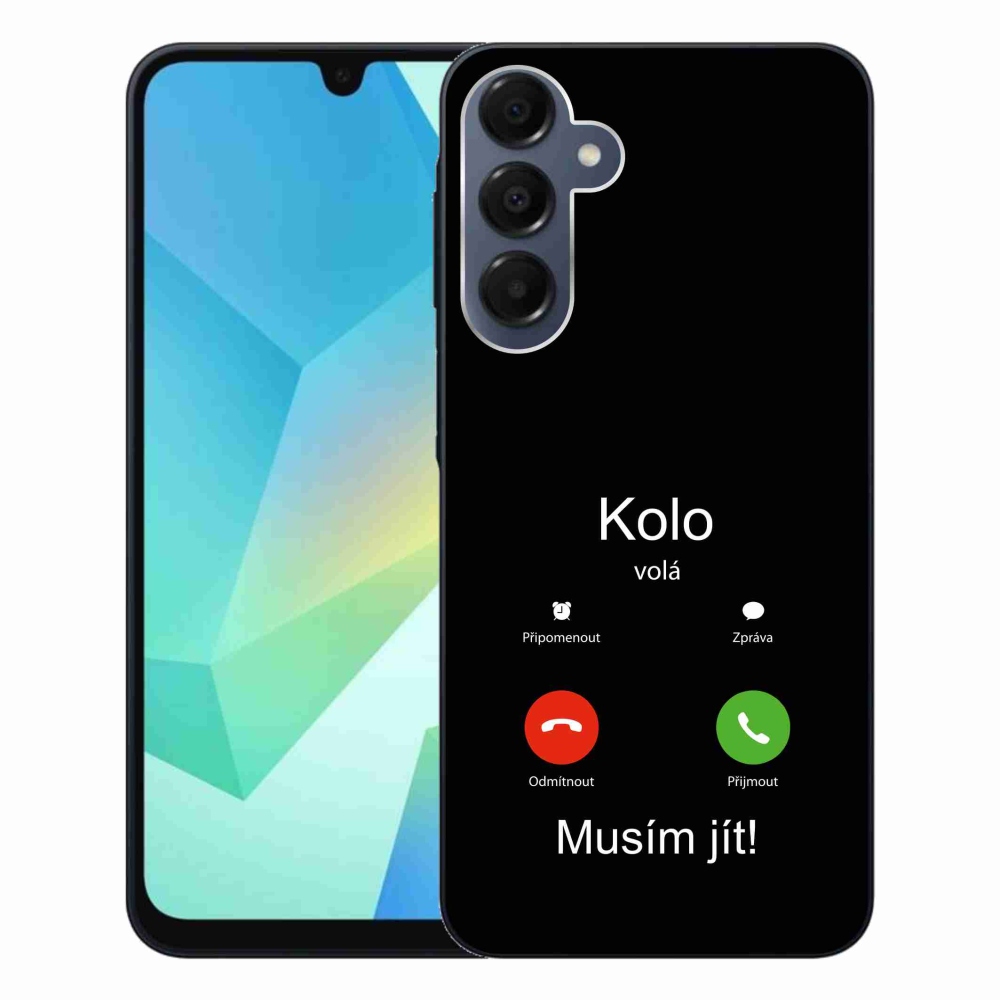 Gélový kryt mmCase na Samsung Galaxy A16 4G/5G - bicykel volá čierne pozadie
