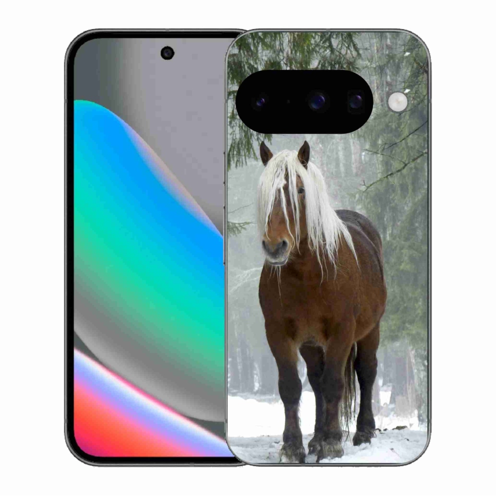 Gélový kryt mmCase na Google Pixel 10 - kôň v lese