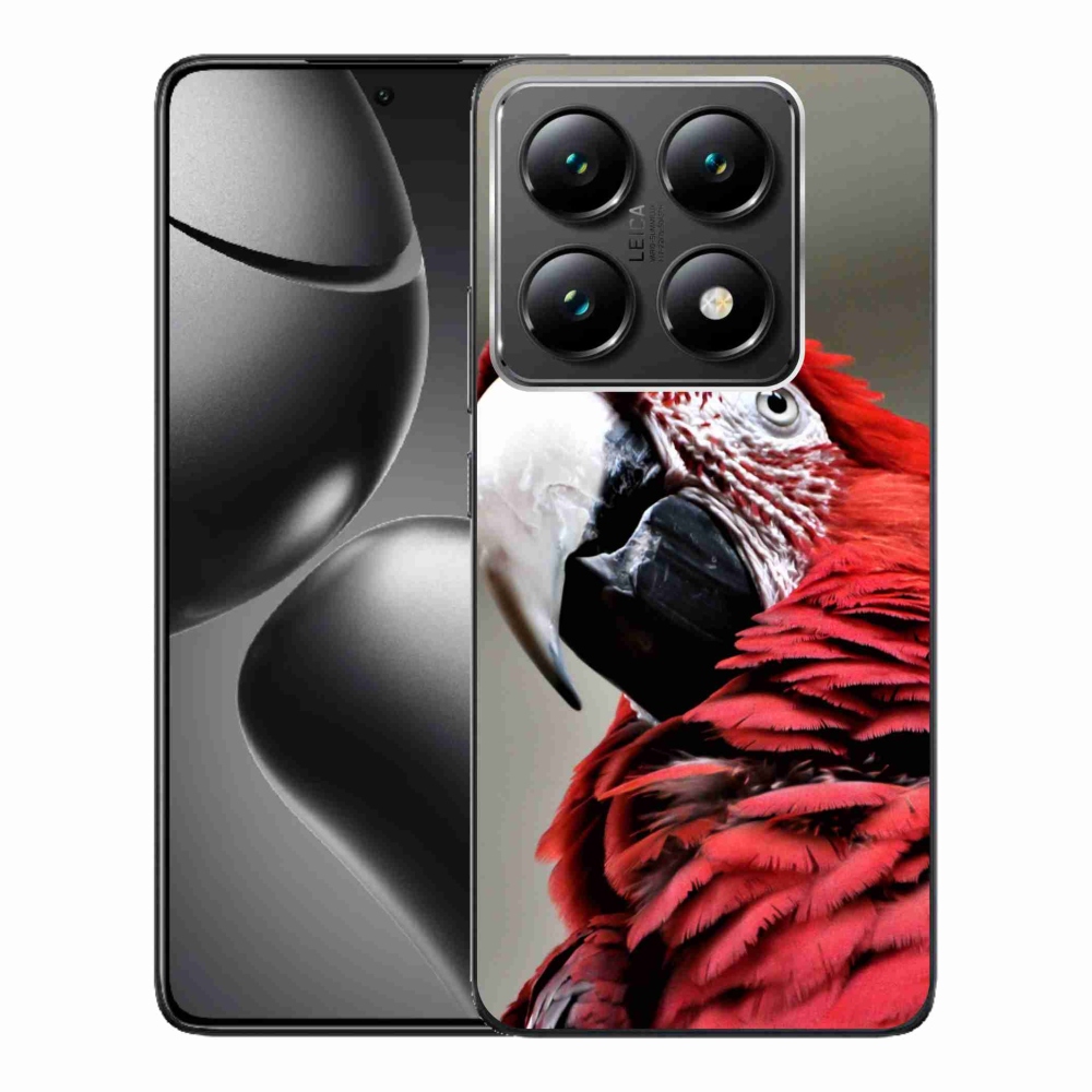 Gélový kryt mmCase na Xiaomi 14T Pro - papagáj ara červený