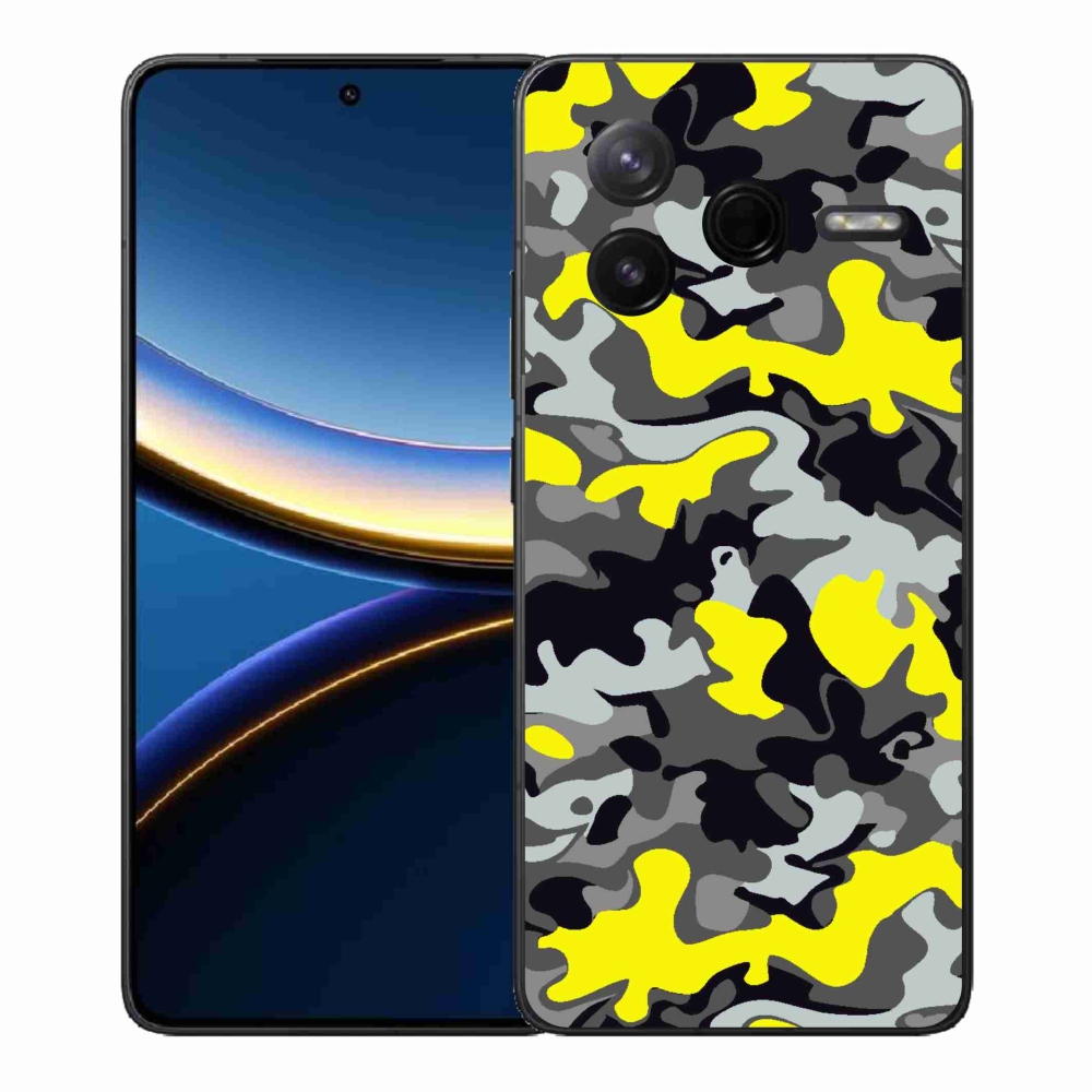 Gélový kryt mmCase na Xiaomi Poco F7 Pro - maskáčový vzor 6