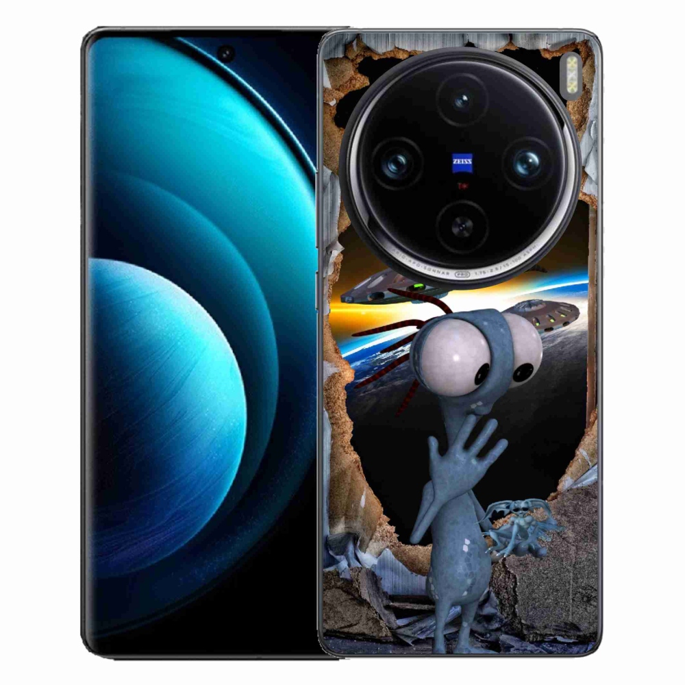 Gélový kryt mmCase na Vivo X100 Pro 5G - mimozemšťan