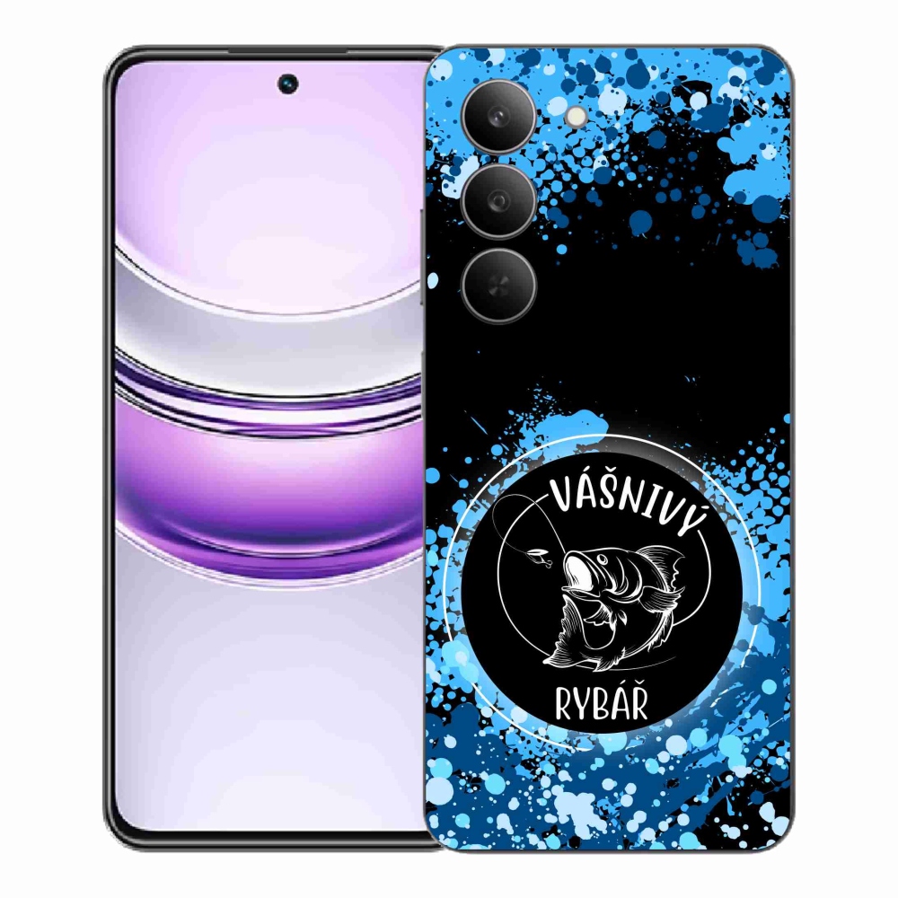 Gélový kryt mmCase na Realme 14x 5G - vášnivý rybár čierne pozadie