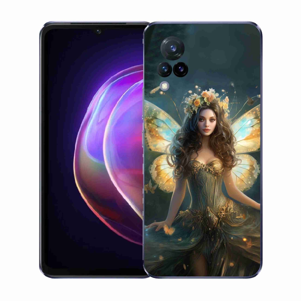 Gélový kryt mmCase na Vivo V21 4G/5G - motýlia žena