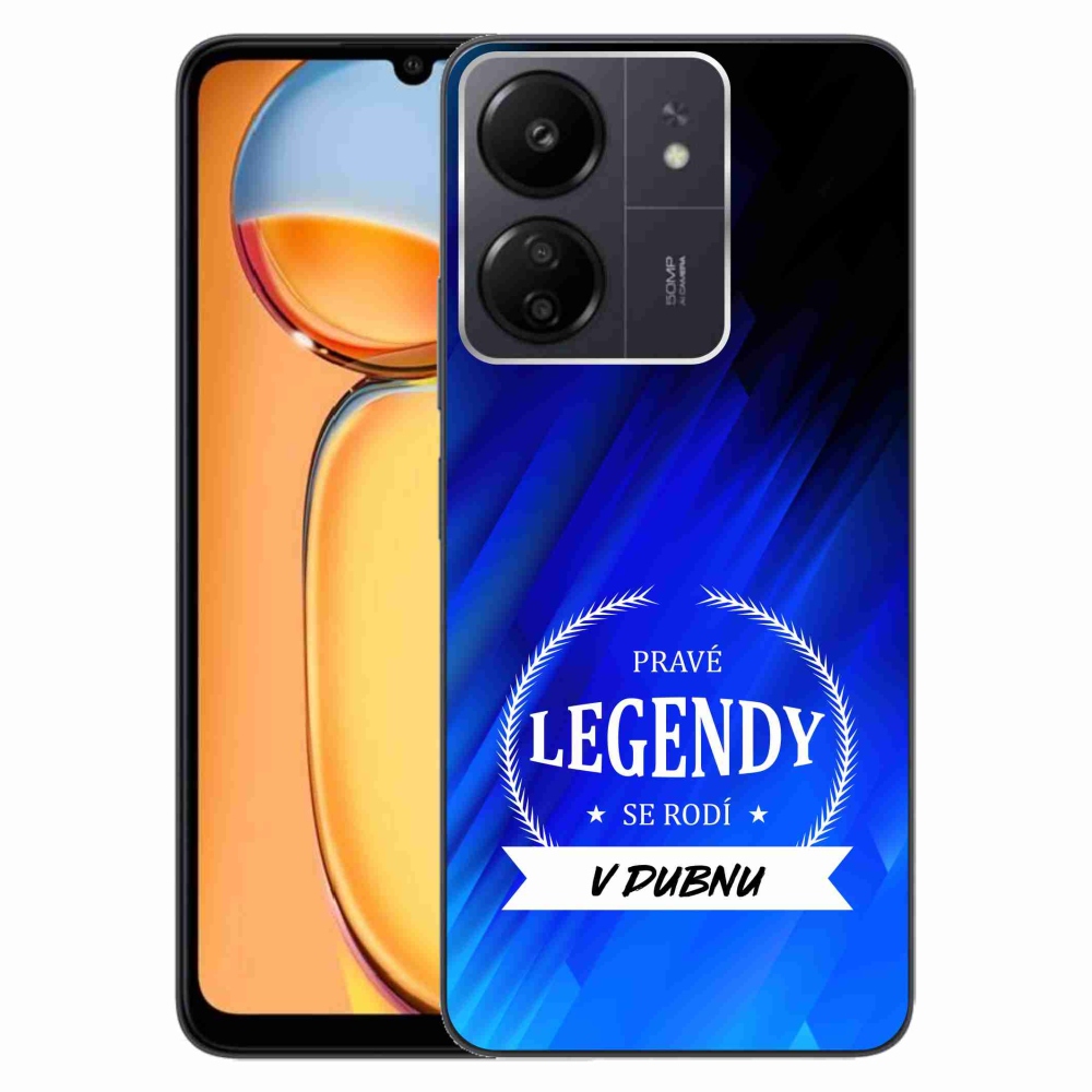 Gélový kryt mmCase na Xiaomi Poco C65/Redmi 13C - legendy v apríli modré pozadie