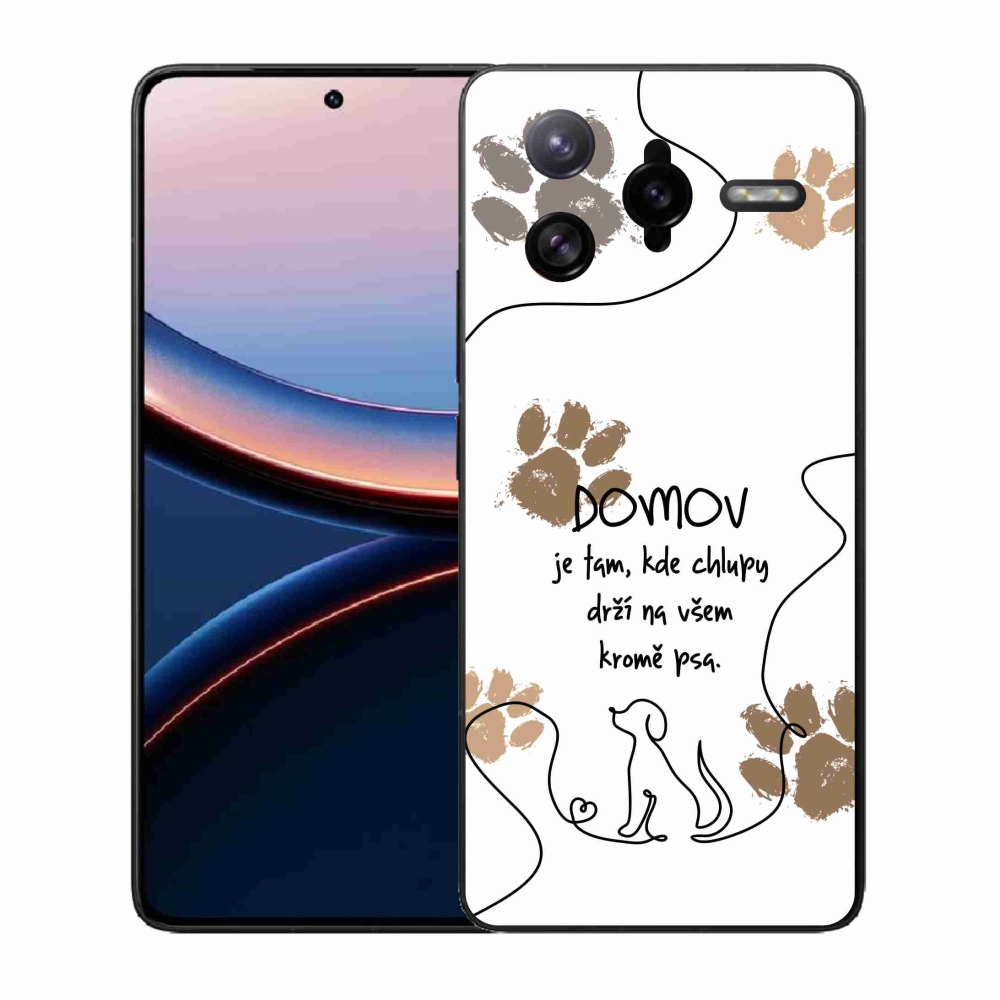 Gélový kryt mmCase na Xiaomi Poco F7 Ultra - psí motív biele pozadie