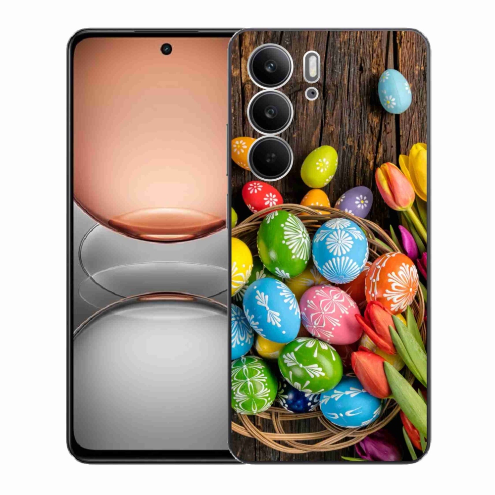 Gélový kryt mmCase na Realme C75 - veľkonočné vajíčka