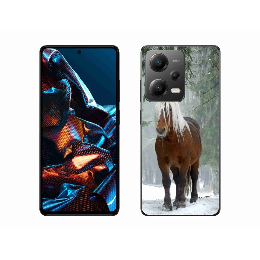 Gélový obal mmCase na mobil Xiaomi Redmi Note 12 Pro 5G - kôň v lese