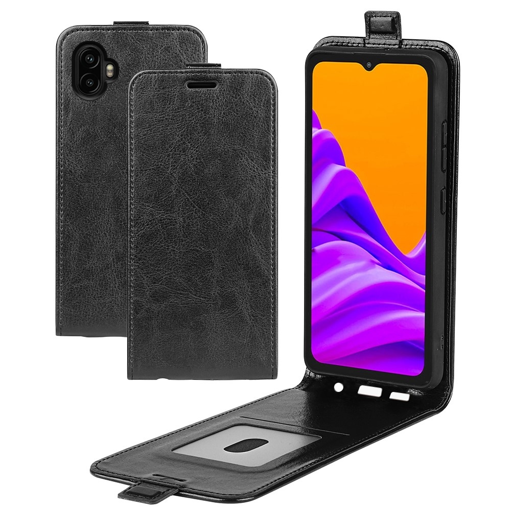 Vertical knižkové púzdro na Samsung Galaxy Xcover 7 Pro - čierne