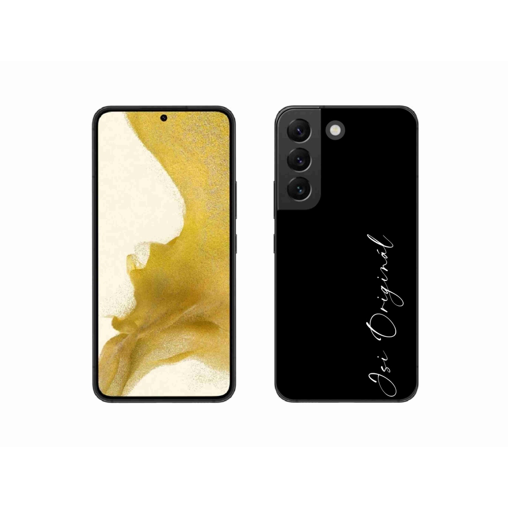 Gélový kryt mmCase na Samsung Galaxy S22 5G - si originál čierne pozadie