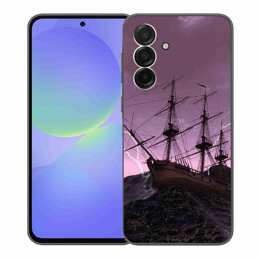 Gélový kryt mmCase na Samsung Galaxy A36 5G - loď v búrke