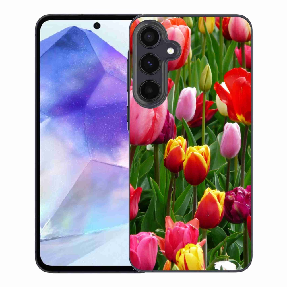 Gélový kryt mmCase na Samsung Galaxy A55 5G - tulipány