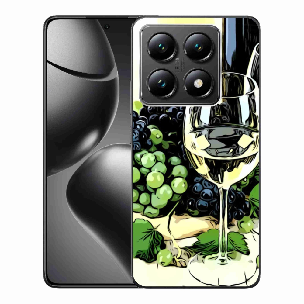Gélový kryt mmCase na Xiaomi 14T - pohár vína