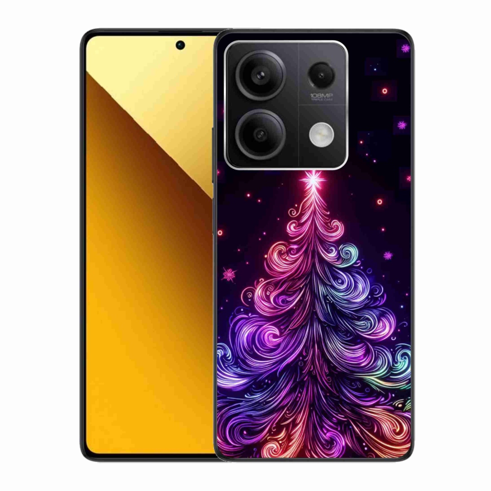 Gélový kryt mmCase na Xiaomi Redmi Note 13 5G - neónový vianočný stromček 1