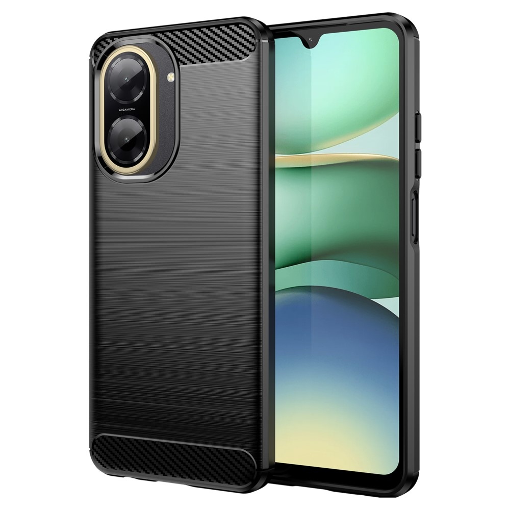Carbon odolný gélový obal na Xiaomi Redmi A5 (171.7x77.8x8.3mm) - čierny