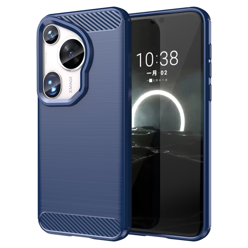 Carbon odolný gélový obal na Huawei Pura 70 Ultra - modrý
