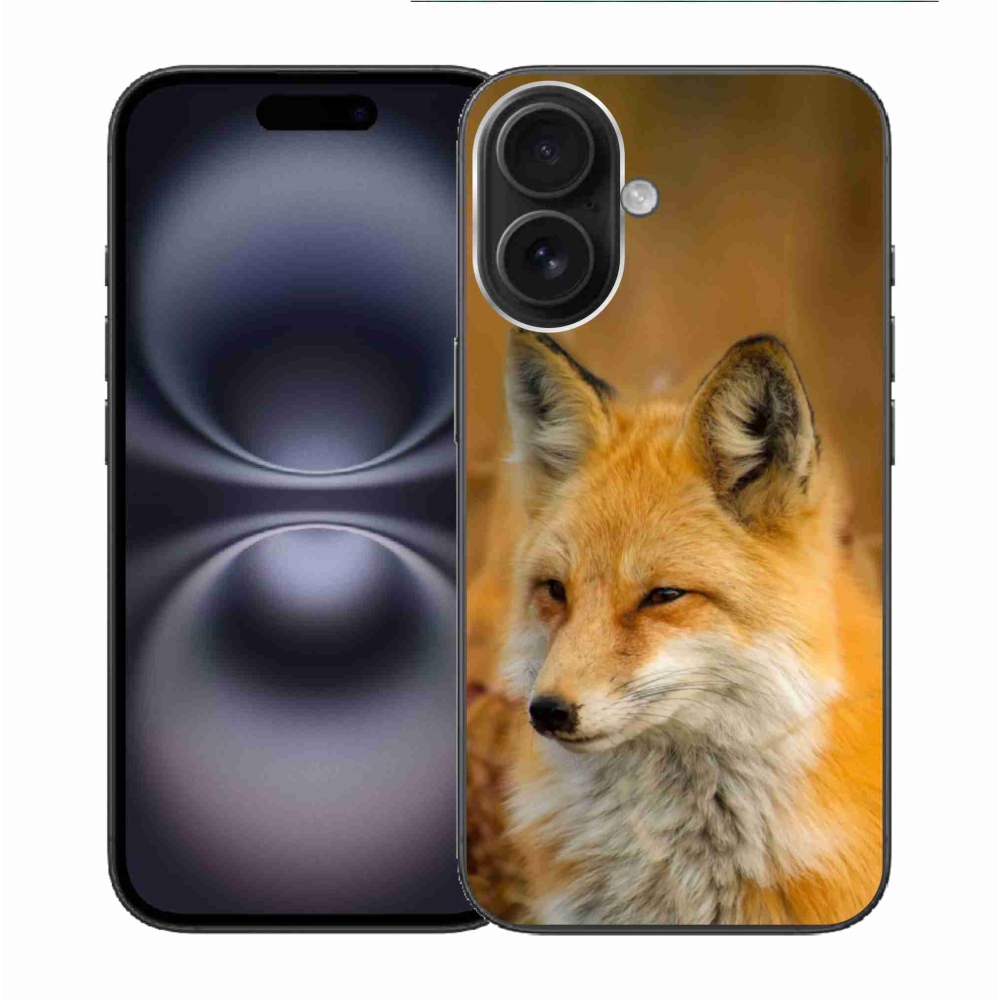 Gélový kryt mmCase na iPhone 16 - líška